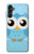 S3029 かわいい青いフクロウ Cute Blue Owl Samsung Galaxy A14 5G バックケース、フリップケース・カバー