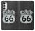 S3207 ルート66サイン Route 66 Sign Samsung Galaxy A14 5G バックケース、フリップケース・カバー