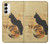 S3229 ヴィンテージ猫ポスター Vintage Cat Poster Samsung Galaxy A14 5G バックケース、フリップケース・カバー