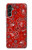 S3354 赤バンダナ Red Classic Bandana Samsung Galaxy A14 5G バックケース、フリップケース・カバー
