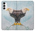S3843 白頭ワシと氷 Bald Eagle On Ice Samsung Galaxy A14 5G バックケース、フリップケース・カバー
