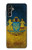S3858 ウクライナ ヴィンテージ旗 Ukraine Vintage Flag Samsung Galaxy A14 5G バックケース、フリップケース・カバー