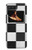 S2492 黒と白のチェッカーボード Black and White Check Motorola Moto Razr 2022 バックケース、フリップケース・カバー