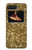 S3388 ゴールドラメグラフィックプリント Gold Glitter Graphic Print Motorola Moto Razr 2022 バックケース、フリップケース・カバー