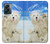S3794 北極シロクマはシールに恋するペイント Arctic Polar Bear and Seal Paint OnePlus Nord N300 バックケース、フリップケース・カバー