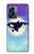 S3807 キラーホエールオルカ月パステルファンタジー Killer Whale Orca Moon Pastel Fantasy OnePlus Nord N300 バックケース、フリップケース・カバー