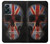 S3848 イギリスの旗の頭蓋骨 United Kingdom Flag Skull OnePlus Nord N300 バックケース、フリップケース・カバー