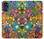 S3281 カラフルなヒッピーの花のパターン Colorful Hippie Flowers Pattern Motorola Moto G 5G (2023) バックケース、フリップケース・カバー