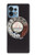 S0059 レトロなダイヤル式の電話ダイヤル Retro Rotary Phone Dial On Motorola Edge+ (2023), X40, X40 Pro, Edge 40 Pro バックケース、フリップケース・カバー