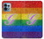 S2899 レインボーLGBTゲイプライド旗 Rainbow LGBT Gay Pride Flag Motorola Edge+ (2023), X40, X40 Pro, Edge 40 Pro バックケース、フリップケース・カバー