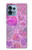 S3710 ピンクのラブハート Pink Love Heart Motorola Edge+ (2023), X40, X40 Pro, Edge 40 Pro バックケース、フリップケース・カバー