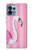 S3805 フラミンゴピンクパステル Flamingo Pink Pastel Motorola Edge+ (2023), X40, X40 Pro, Edge 40 Pro バックケース、フリップケース・カバー