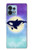 S3807 キラーホエールオルカ月パステルファンタジー Killer Whale Orca Moon Pastel Fantasy Motorola Edge+ (2023), X40, X40 Pro, Edge 40 Pro バックケース、フリップケース・カバー