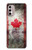 S2490 カナダメープルリーフ旗 Canada Maple Leaf Flag Texture Motorola Moto G Stylus 4G (2022) バックケース、フリップケース・カバー
