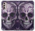 S3582 紫の頭蓋骨 Purple Sugar Skull Motorola Moto G Stylus 4G (2022) バックケース、フリップケース・カバー