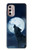S3693 グリムホワイトウルフ満月 Grim White Wolf Full Moon Motorola Moto G Stylus 4G (2022) バックケース、フリップケース・カバー