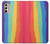S3799 かわいい縦水彩レインボー Cute Vertical Watercolor Rainbow Motorola Moto G Stylus 4G (2022) バックケース、フリップケース・カバー