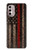 S3804 消防士メタルレッドラインフラググラフィック Fire Fighter Metal Red Line Flag Graphic Motorola Moto G Stylus 4G (2022) バックケース、フリップケース・カバー