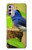 S3839 幸福の青い 鳥青い鳥 Bluebird of Happiness Blue Bird Motorola Moto G Stylus 4G (2022) バックケース、フリップケース・カバー