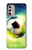S3844 輝くサッカー サッカーボール Glowing Football Soccer Ball Motorola Moto G Stylus 4G (2022) バックケース、フリップケース・カバー
