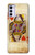 S2833 ポーカーカード ハートの女王 Poker Card Queen Hearts Motorola Moto G42 バックケース、フリップケース・カバー