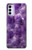 S3713 パープルクォーツアメジストグラフィックプリント Purple Quartz Amethyst Graphic Printed Motorola Moto G42 バックケース、フリップケース・カバー