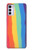 S3799 かわいい縦水彩レインボー Cute Vertical Watercolor Rainbow Motorola Moto G42 バックケース、フリップケース・カバー