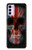 S3848 イギリスの旗の頭蓋骨 United Kingdom Flag Skull Motorola Moto G42 バックケース、フリップケース・カバー