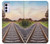 S3866 鉄道直線線路 Railway Straight Train Track Motorola Moto G42 バックケース、フリップケース・カバー