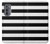 S1596 黒と白のストライプ Black and White Striped Motorola Edge (2022) バックケース、フリップケース・カバー