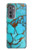 S2685 アクアターコイズ宝石グラフィックプリント Aqua Turquoise Gemstone Graphic Printed Motorola Edge (2022) バックケース、フリップケース・カバー