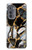 S3419 金の大理石のグラフィックプリント Gold Marble Graphic Print Motorola Edge (2022) バックケース、フリップケース・カバー