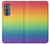 S3698 LGBTグラデーションプライドフラグ LGBT Gradient Pride Flag Motorola Edge (2022) バックケース、フリップケース・カバー