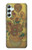 S0214 フィンセント・ファン・ゴッホ 15本のひまわり Van Gogh Vase Fifteen Sunflowers Samsung Galaxy A34 5G バックケース、フリップケース・カバー