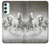 S0933 白馬 White Horses Samsung Galaxy A34 5G バックケース、フリップケース・カバー