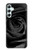 S1598 黒バラ Black Rose Samsung Galaxy A34 5G バックケース、フリップケース・カバー