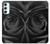 S1598 黒バラ Black Rose Samsung Galaxy A34 5G バックケース、フリップケース・カバー