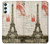 S2108 エッフェル塔パリポストカード Eiffel Tower Paris Postcard Samsung Galaxy A34 5G バックケース、フリップケース・カバー