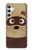S2825 かわいいアライグマ Cute Cartoon Raccoon Samsung Galaxy A34 5G バックケース、フリップケース・カバー