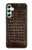 S2850 アリゲータースキングラフィック Brown Skin Alligator Graphic Printed Samsung Galaxy A34 5G バックケース、フリップケース・カバー
