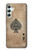 S2928 ヴィンテージスペードのエースカード Vintage Spades Ace Card Samsung Galaxy A34 5G バックケース、フリップケース・カバー