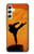 S3024 空手の戦闘機 Karate Fighter Samsung Galaxy A34 5G バックケース、フリップケース・カバー
