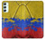 S3306 コロンビアの旗ビンテージフットボールのグラフィック Colombia Flag Vintage Football Graphic Samsung Galaxy A34 5G バックケース、フリップケース・カバー