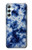 S3439 インディゴタイダイ Fabric Indigo Tie Dye Samsung Galaxy A34 5G バックケース、フリップケース・カバー