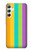 S3678 カラフルなレインボーバーティカル Colorful Rainbow Vertical Samsung Galaxy A34 5G バックケース、フリップケース・カバー