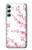 S3707 ピンクの桜の春の花 Pink Cherry Blossom Spring Flower Samsung Galaxy A34 5G バックケース、フリップケース・カバー