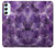 S3713 パープルクォーツアメジストグラフィックプリント Purple Quartz Amethyst Graphic Printed Samsung Galaxy A34 5G バックケース、フリップケース・カバー