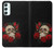 S3753 ダークゴシックゴススカルローズ Dark Gothic Goth Skull Roses Samsung Galaxy A34 5G バックケース、フリップケース・カバー