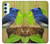 S3839 幸福の青い 鳥青い鳥 Bluebird of Happiness Blue Bird Samsung Galaxy A34 5G バックケース、フリップケース・カバー