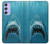 S0830 白いサメ White Shark Samsung Galaxy A54 5G バックケース、フリップケース・カバー